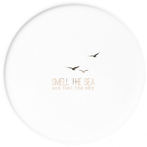 Plate large Smell the Sea D:21.5cm Height:1.5cm 