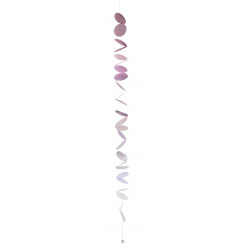 Chain of circles oblique,mauve L:125cm