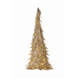 Lea kerstboom, metaal, H50cm, Goud, 40LED