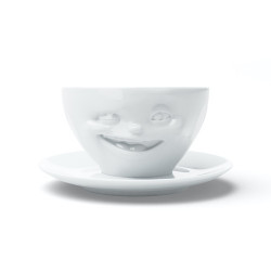 Coffee cup - winking white
